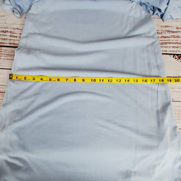 Altar'd State Soft Ruffle Baby Blue Tank Dress S Whimsy Coastal Cottage Vaca NWT - Picture 11 of 12